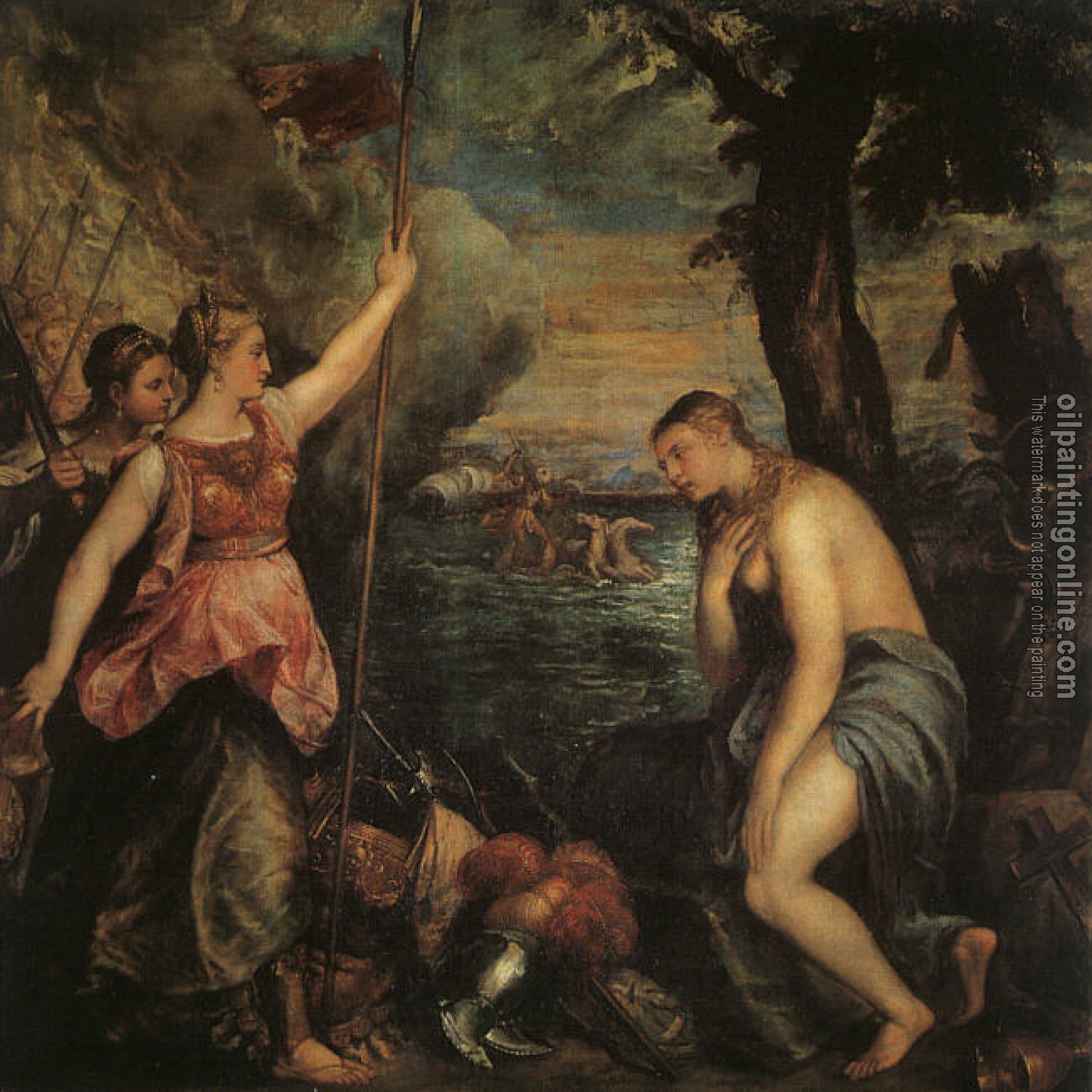 Titian - Spain Succouring Religion