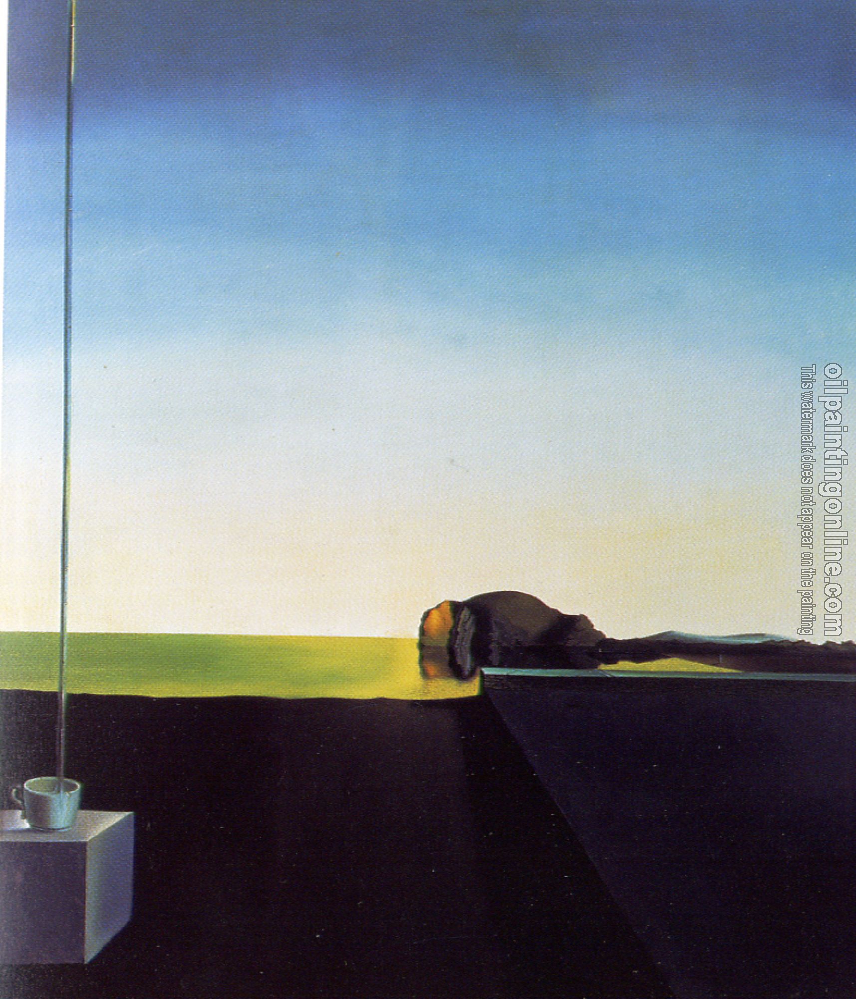 Dali, Salvador - The True Painting of The Isle of the Dead by Arnold ...