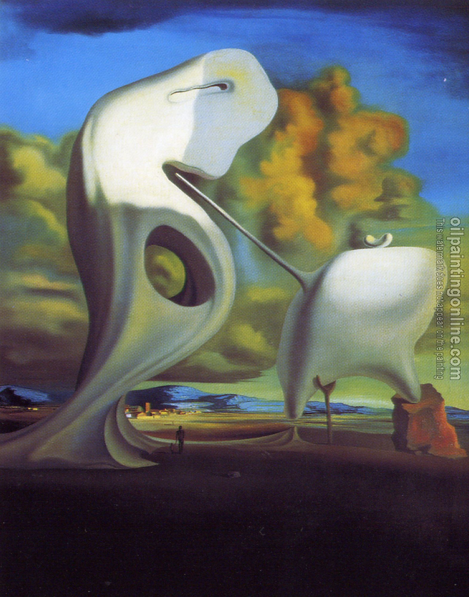 Dali, Salvador - The Architectural Angelus of Millet - Canvas Painting ...