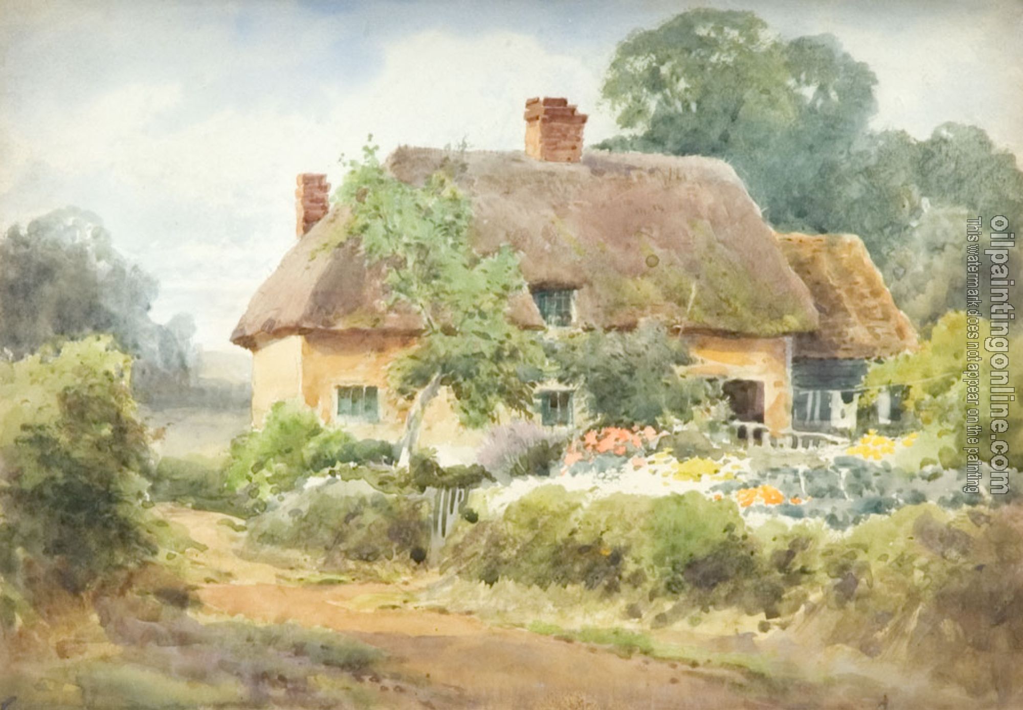 Henry John Sylvester Stannard - Landscape III - Canvas Painting For Sale