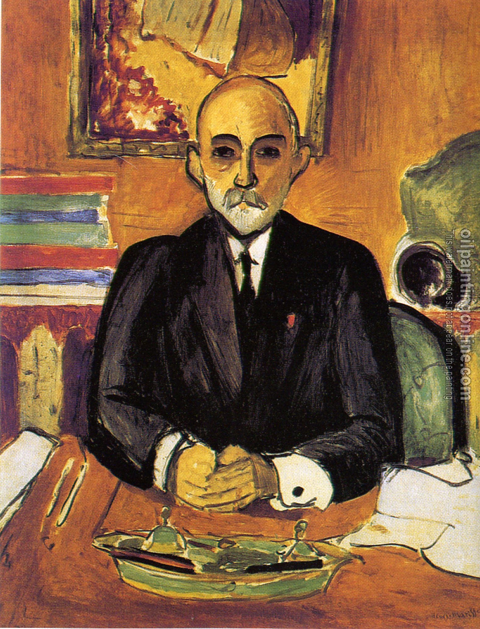 Matisse, Henri Emile Benoit - portrait of auguste pellerin - Canvas ...