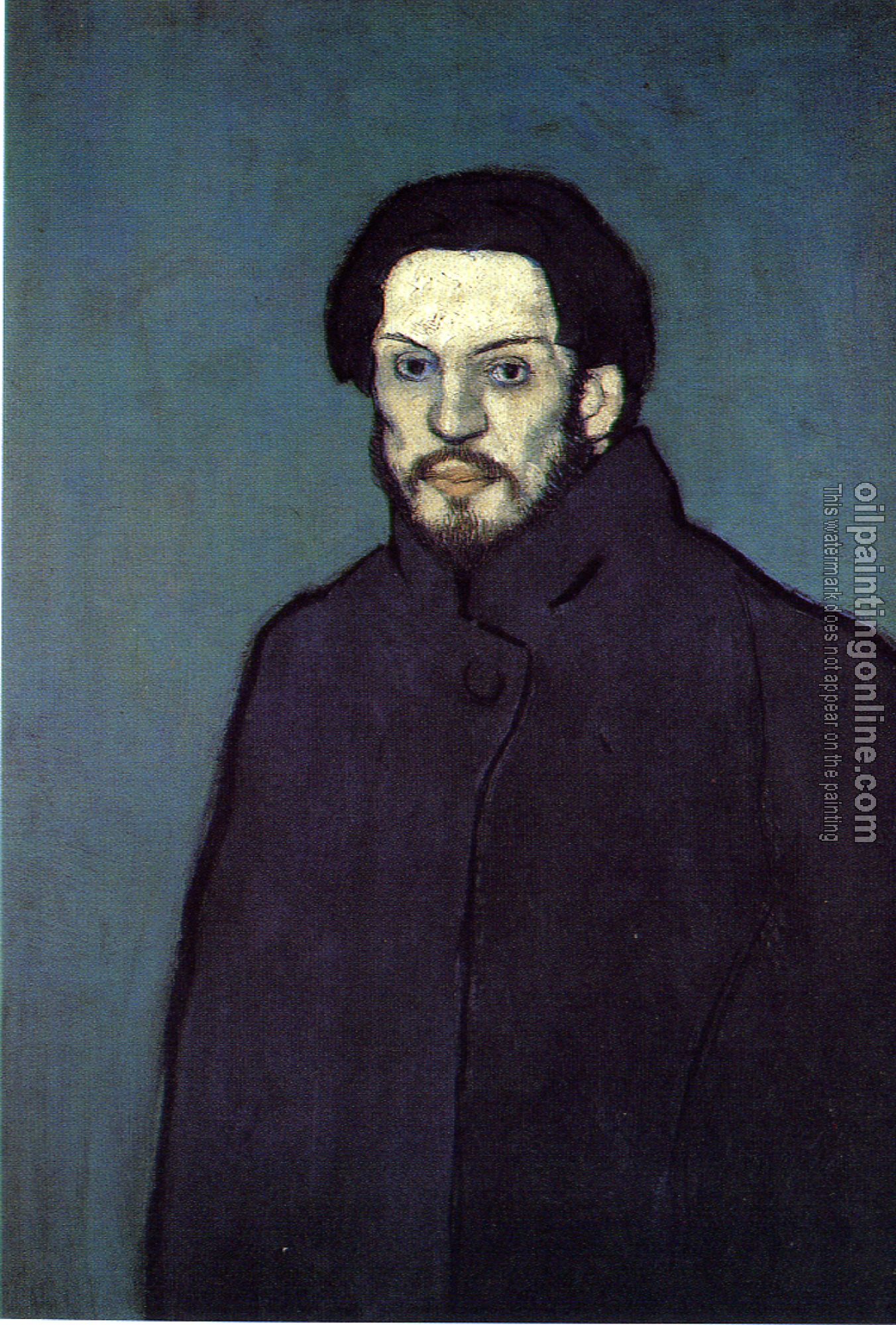 Picasso, Pablo - self-portrait - Canvas Painting For Sale