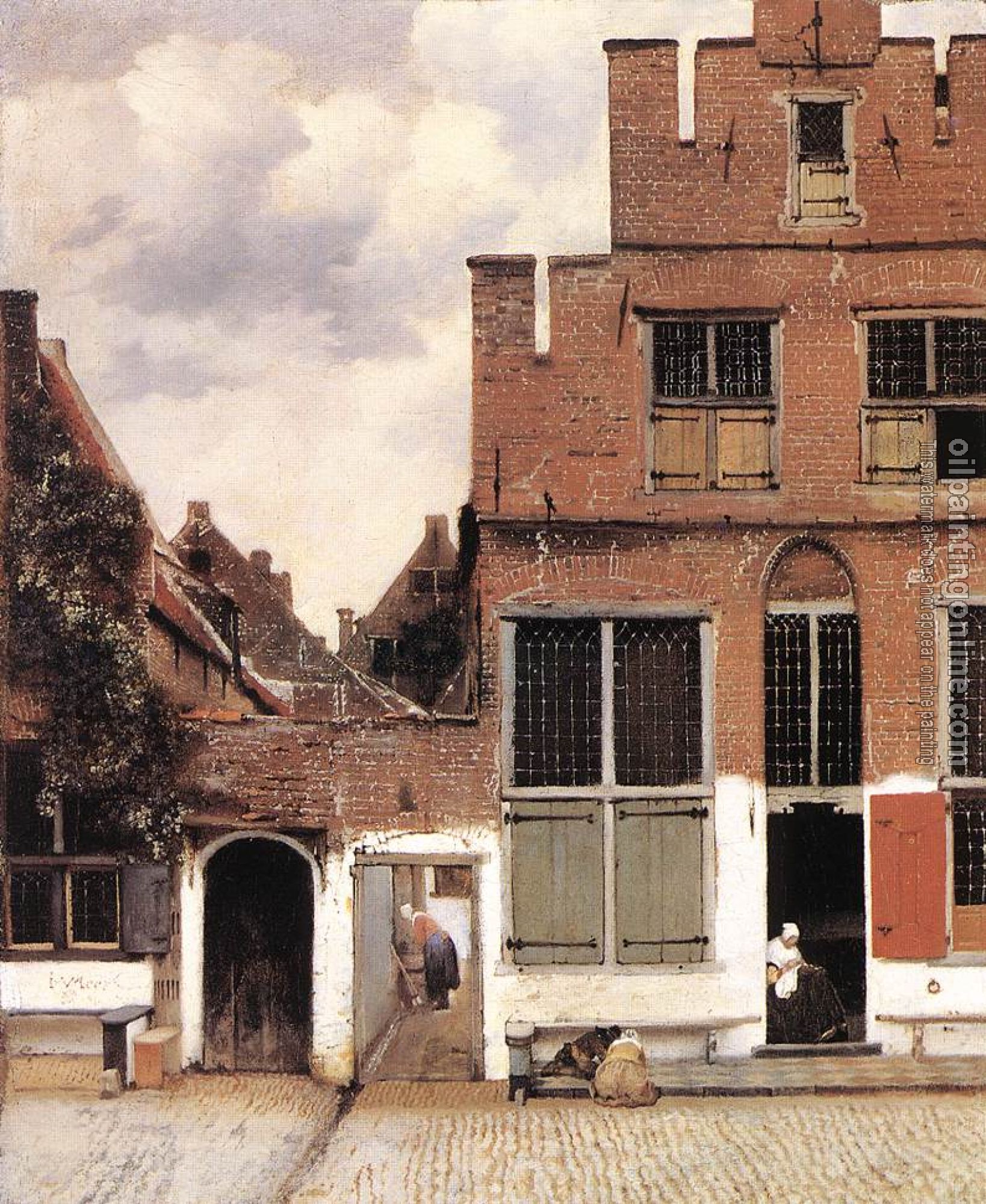 Vermeer, Jan - The Little Street - Canvas Painting For Sale