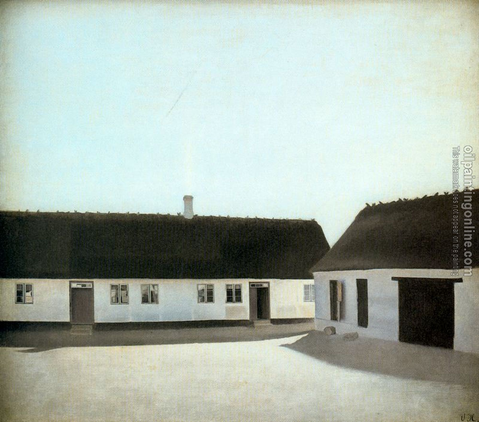 Vilhelm Hammershoi - From a Farm - Canvas Painting For Sale